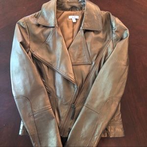 Caché leather jacket. Like new. Copper color